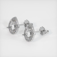 18K White Gold Studs Earring Setting Video