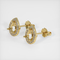 14K Yellow Gold Studs Earring Setting Video