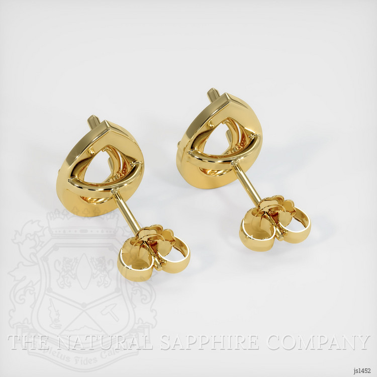 18K Yellow Gold Studs Earring Setting