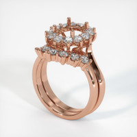 14K Rose Gold Antique Style Ring Setting Video