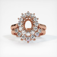 14K Rose Gold Antique Style Ring Setting Image