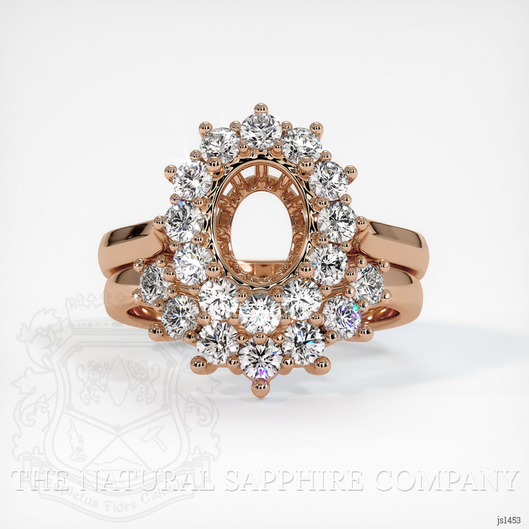 18K Rose Gold Antique Style Ring Setting