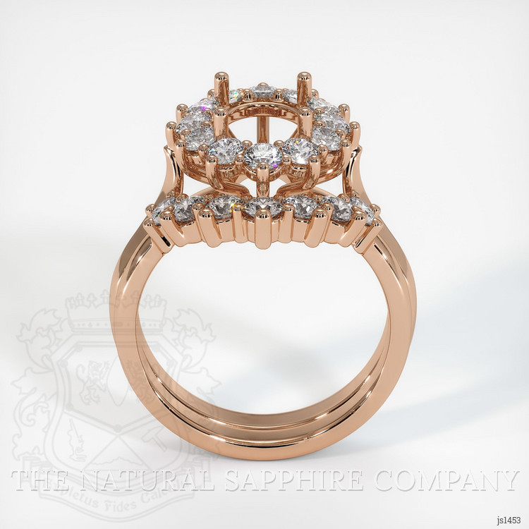 18K Rose Gold Antique Style Ring Setting
