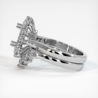 14K White Gold Antique Style Ring Setting Image