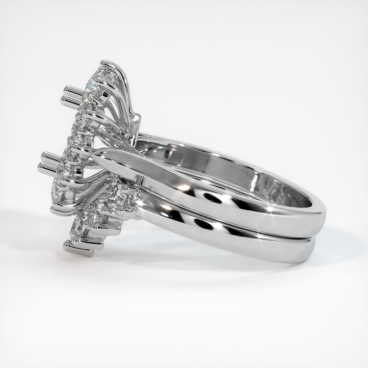 14K White Gold Antique Style Ring Setting