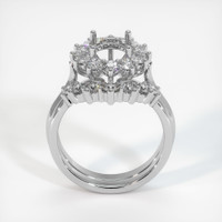 14K White Gold Antique Style Ring Setting Image
