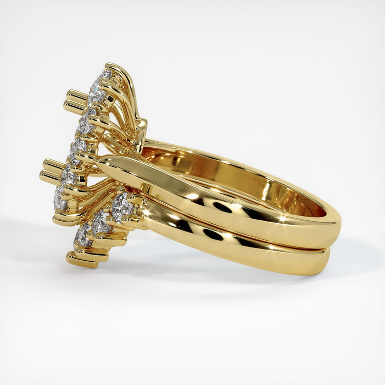 14K Yellow Gold Antique Style Ring Setting