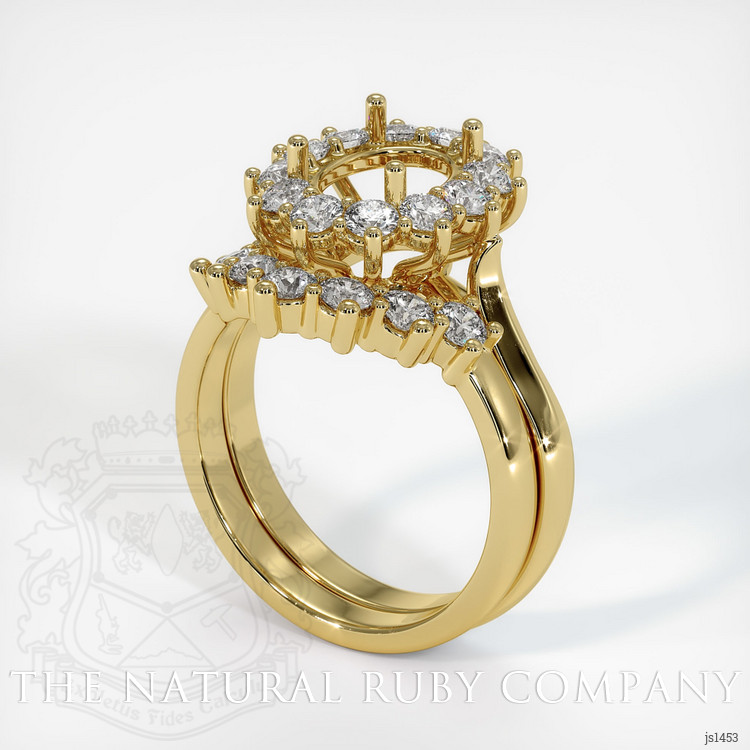 18K Yellow Gold Antique Style Ring Setting