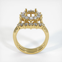 18K Yellow Gold Antique Style Ring Setting Image