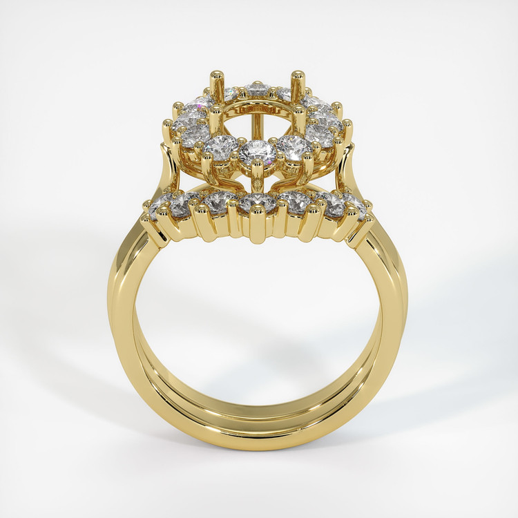 18K Yellow Gold Antique Style Ring Setting