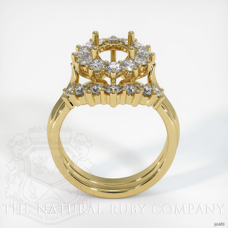 18K Yellow Gold Antique Style Ring Setting