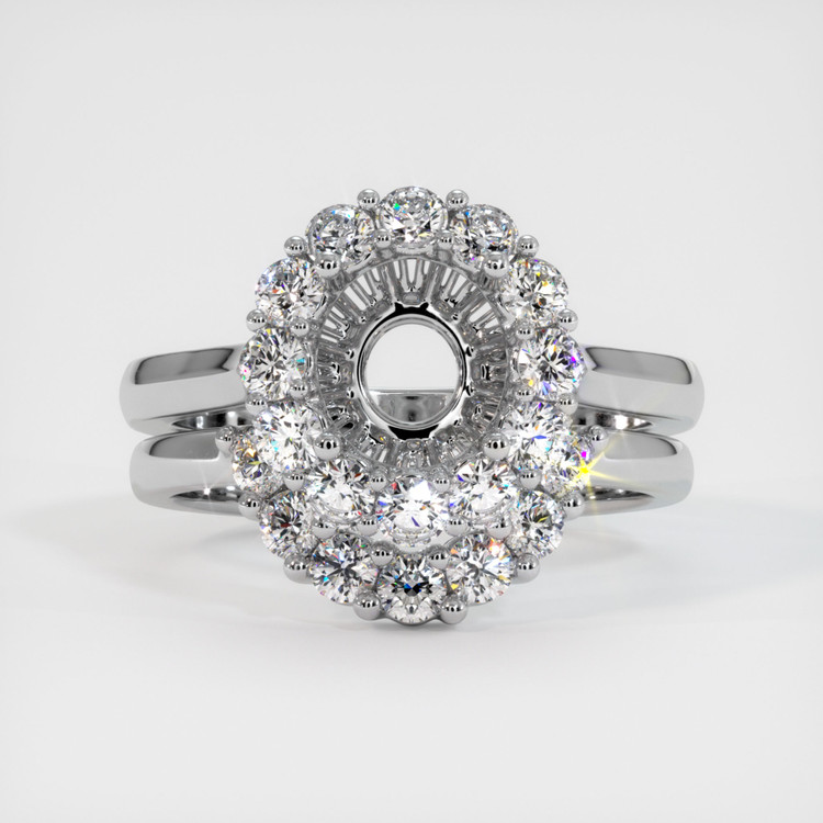 Platinum 950 Antique Style Ring Setting