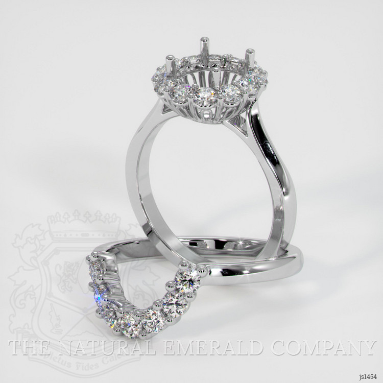 Platinum 950 Antique Style Ring Setting