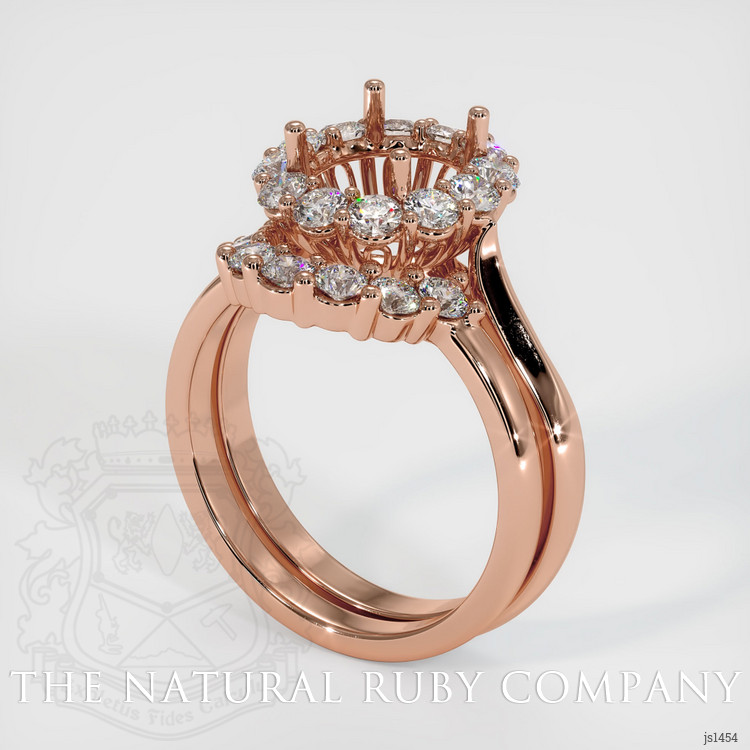 14K Rose Gold Antique Style Ring Setting