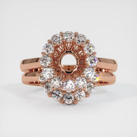 14K Rose Gold Antique Style Ring Setting Image
