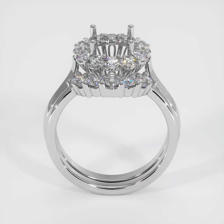 Silver Antique Style Ring Setting