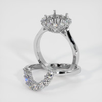 Silver Antique Style Ring Setting Image