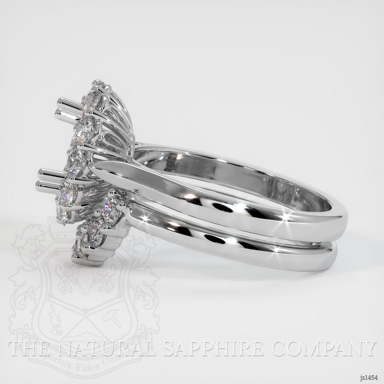 10K White Gold Antique Style Ring Setting
