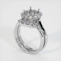 14K White Gold Antique Style Ring Setting Video