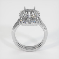 14K White Gold Antique Style Ring Setting Image