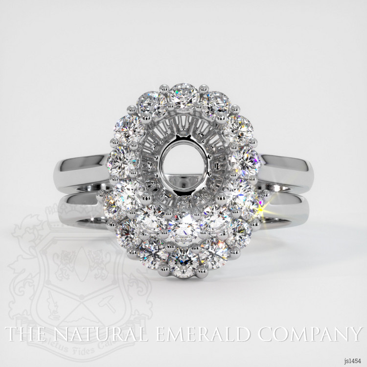 18K White Gold Antique Style Ring Setting