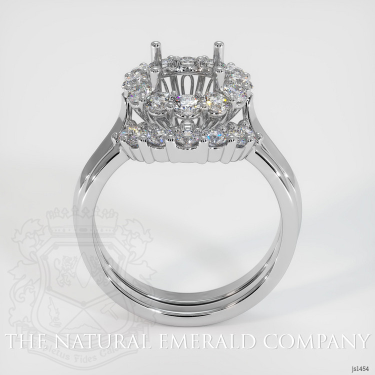 18K White Gold Antique Style Ring Setting