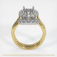 18K White & Yellow Antique Style Ring Setting Image