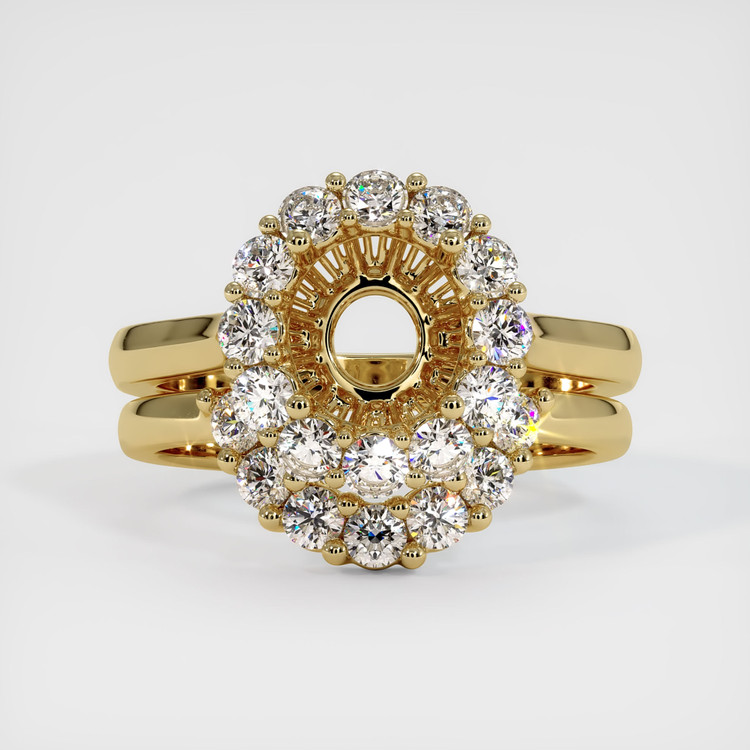 14K Yellow Gold Antique Style Ring Setting