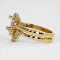 14K Yellow Gold Antique Style Ring Setting Image