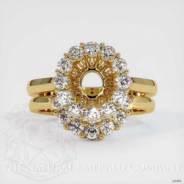 18K Yellow Gold Antique Style Ring Setting