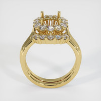 18K Yellow Gold Antique Style Ring Setting Image