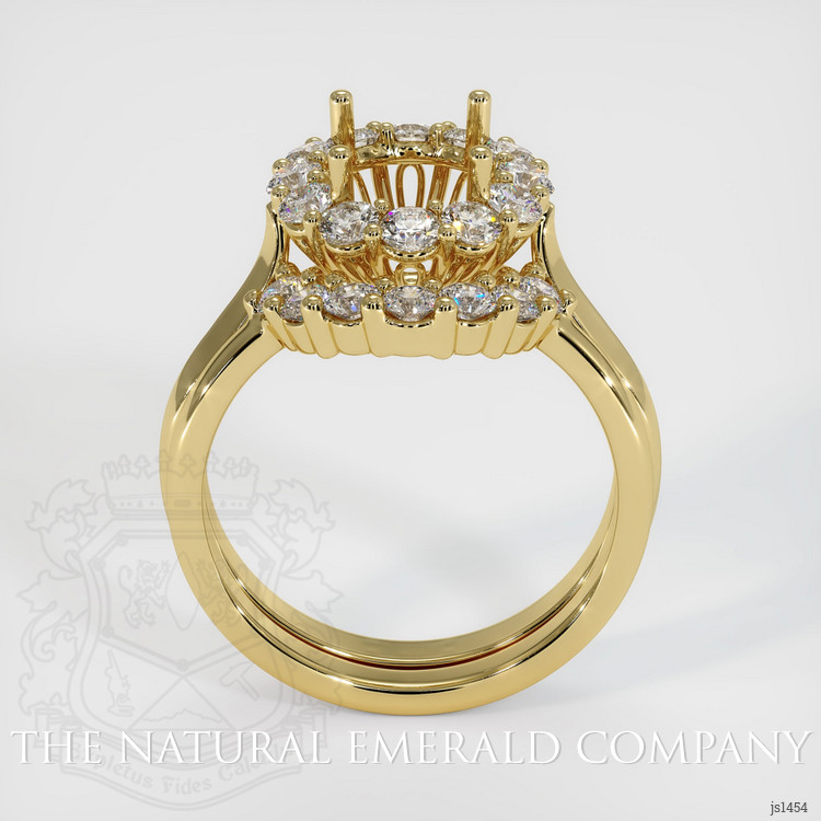 18K Yellow Gold Antique Style Ring Setting