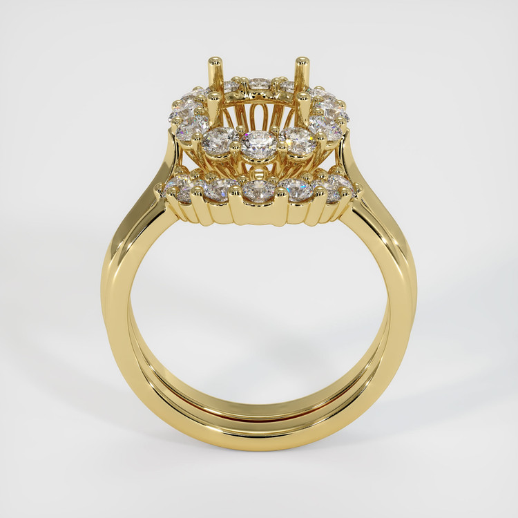18K Yellow Gold Antique Style Ring Setting