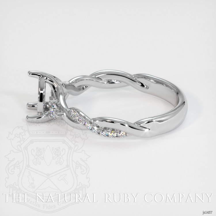 Platinum 950 Pave Ring Setting