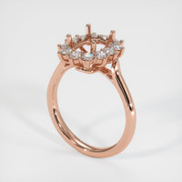 14K Rose Gold Antique Style Ring Setting Video