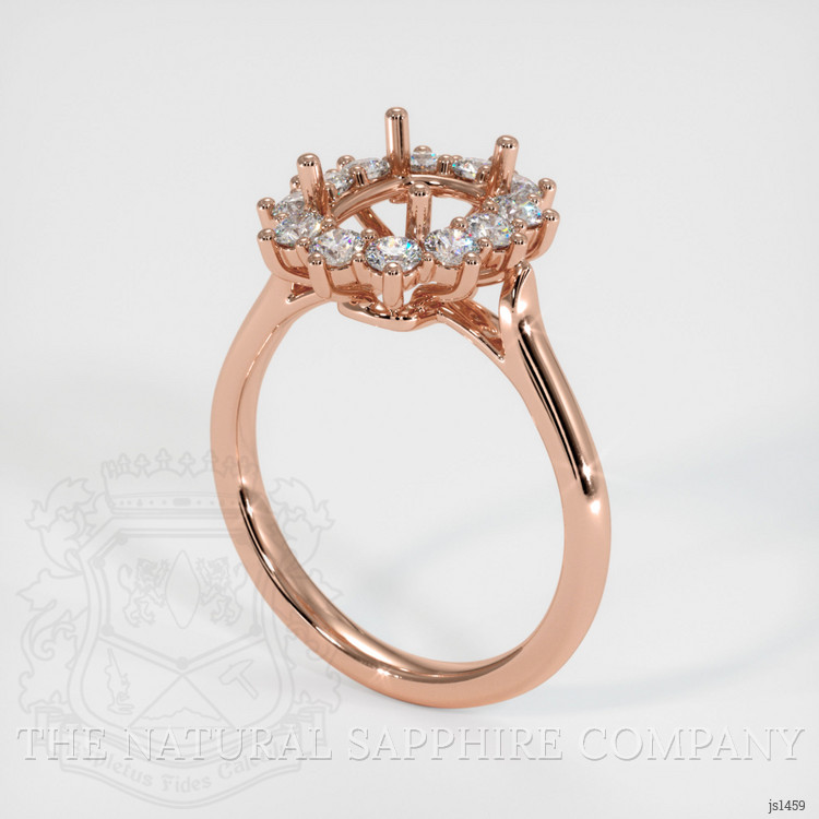 14K Rose Gold Antique Style Ring Setting