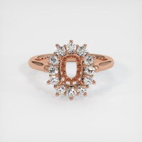 14K Rose Gold Antique Style Ring Setting Image