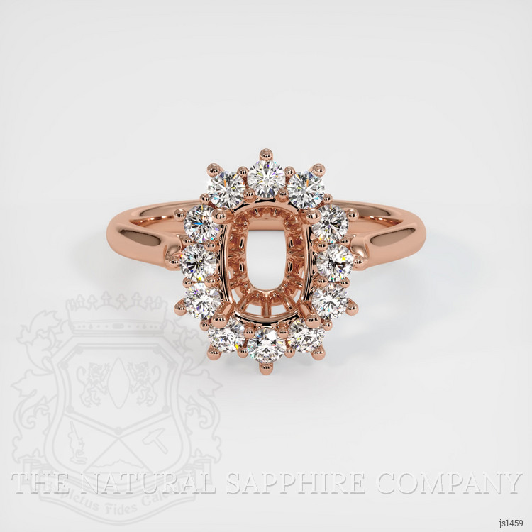 14K Rose Gold Antique Style Ring Setting