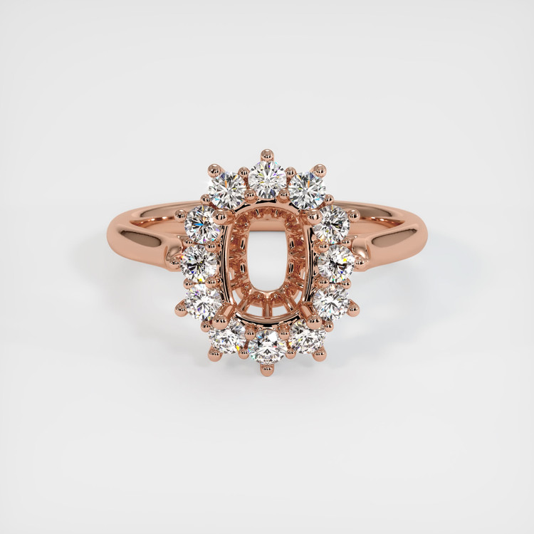 14K Rose Gold Antique Style Ring Setting
