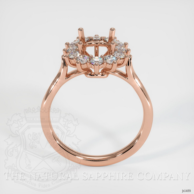 14K Rose Gold Antique Style Ring Setting