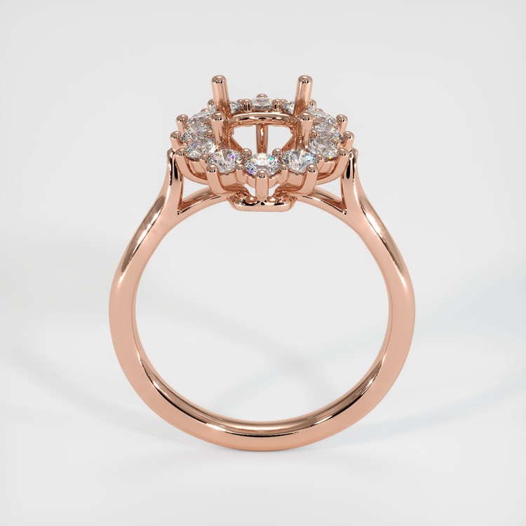 14K Rose Gold Antique Style Ring Setting