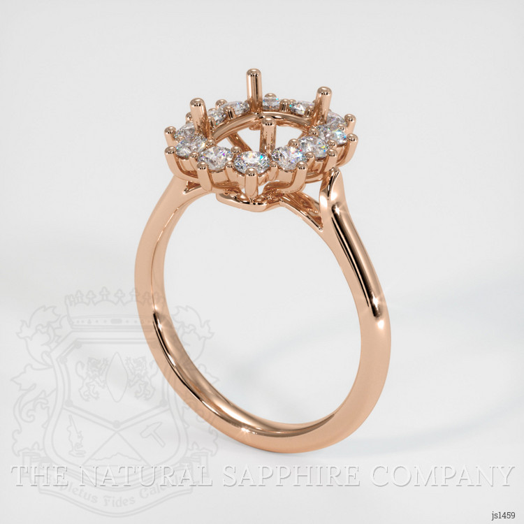 18K Rose Gold Antique Style Ring Setting