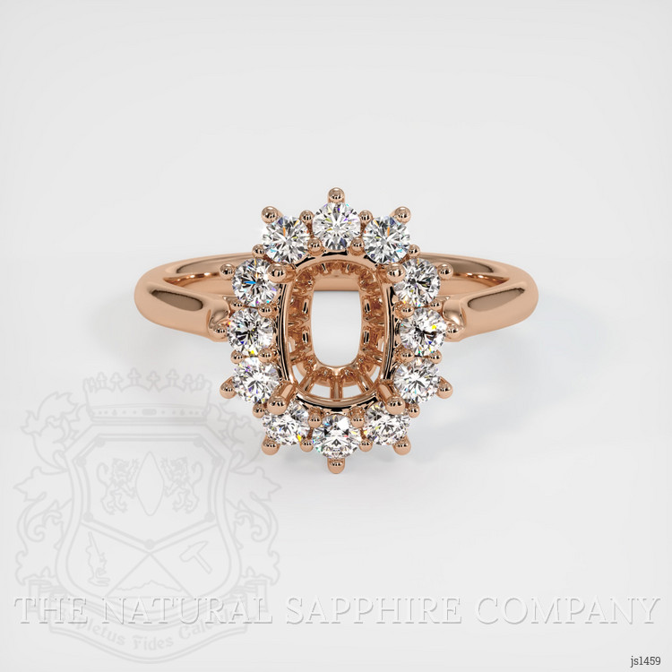 18K Rose Gold Antique Style Ring Setting