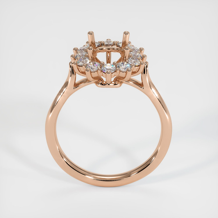 18K Rose Gold Antique Style Ring Setting