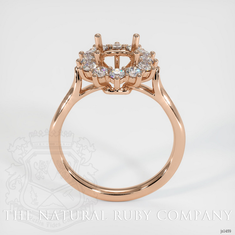 18K Rose Gold Antique Style Ring Setting