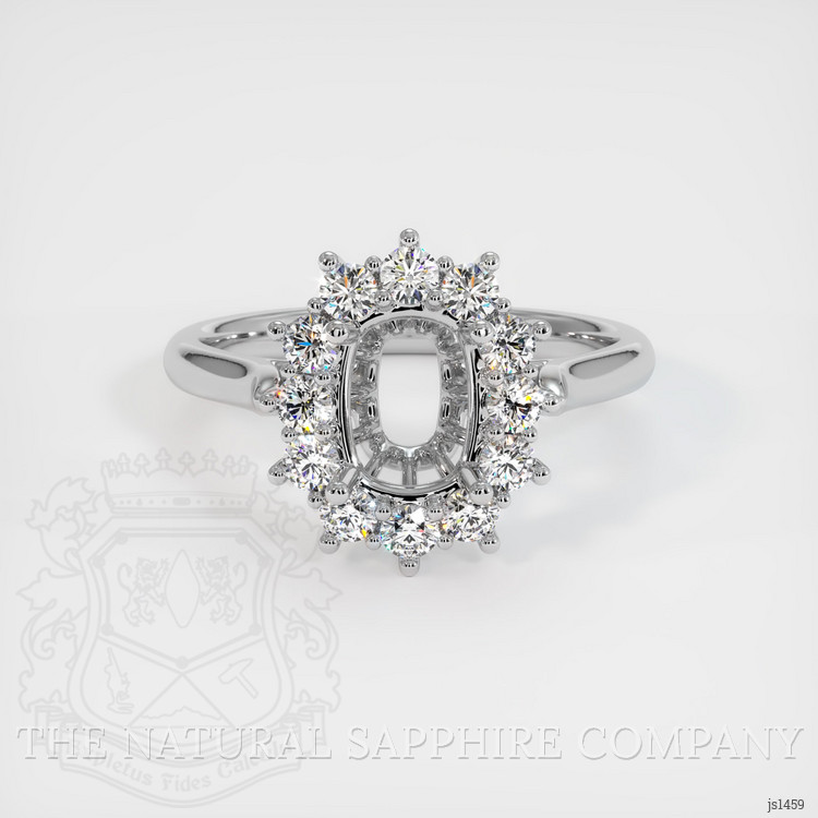 14K White Gold Antique Style Ring Setting