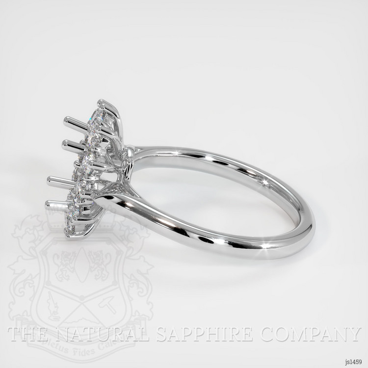 14K White Gold Antique Style Ring Setting