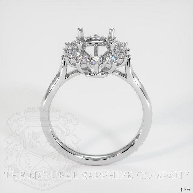 14K White Gold Antique Style Ring Setting
