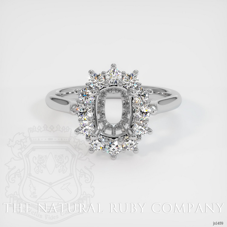 18K White Gold Antique Style Ring Setting