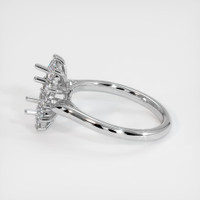 18K White Gold Antique Style Ring Setting Image